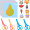 UCEC Toddler Scissors Kids Paper Cut 100 Sheets, 2PCS Plastic Safety Scissors + 2PCS Stainless Steel Preschool Training Scissors, DIY Art Craft Or...