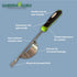 Garden Guru Dandelion Weeder Tool with Ergonomic Handle & Fulcrum - Stainless Steel Weed Puller for Planting, Weeding, Flower and Vegetable Care i...