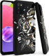 EnCases Cell Phone Case for Samsung Galaxy A03S, Samsung A03S Classic Black TPU Skull Shockproof Bumper Protective Case Cover for Women Girls Men...