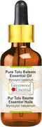 Pure Tolu Balsam Essential Oil (Myroxylon balsamum) with Glass Dropper Steam Distilled 30ml (1.01 oz)...