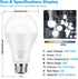TOBUSA LED Light Bulbs 150 Watt Equivalent, 20W Super Bright Light Bulbs, Daylight White 5000K, A21 LED Bulbs E26 Base, Non-Dimmable, No Flicker B...