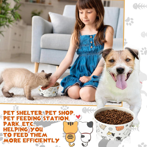 Mifoci 30 Pcs Disposable Pet Bowls Bulk 12 oz 1.5 Cup Small Dog Feeding Bowls Cat Paper Dishes Small Serving Water Food Tray for Dog Puppy Kitten ...