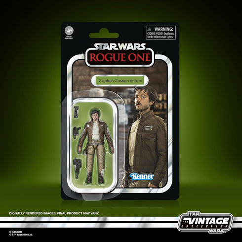 STAR WARS The Vintage Collection Captain Cassian Andor, Rogue One: A Story 3.75 Inch Collectible Action Figure...