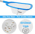 Hot Tub Skimmer Spa Net with 12'' Aluminum Pole Ultra Fine Mesh Net Leaf Skimmer for Small above Ground Pools Pick Up Fine Debris Lightweight Net...