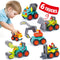 HOLA Toys for 1 Year Old Boy Birthday Gift - 6 PCs Toy Trucks Mini Car Toys for 2 Year Old Boy Birthday Gift, Toddler Toys Age 1-2, Baby Easter Ba...