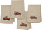 Primitives by Kathy Stitch Art Dinner Napkins Set, Truck with Christmas Tree...