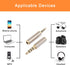 2.5mm to 3.5mm Adapter and 3.5mm to 2.5mm Adapter, Gold Plated Jack Stereo Full Metal Connector Converter for Smartphones, Headphone, Mic, Tablets...