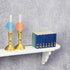 2Pcs White Dollhouse Wall Shelf, 1:12 Scale Miniature Dollhouse Accessories, White Doll House Storage Wall Shelf for Kitchen Scene White Dolls and...