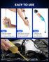 Orion Motor Tech 200mL Manual Fluid Extractor and Filler, Syringe Style Pump for Power Steering Transmission Gear Oil & Brake Fluid Changes, Hand ...