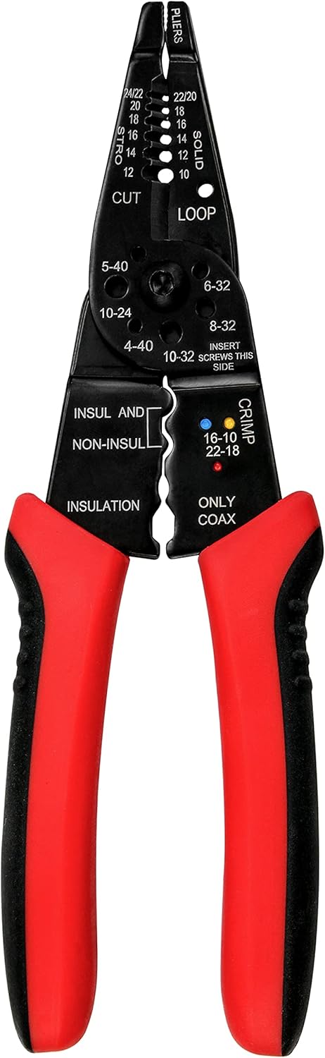 Wire Stripper Cutter Wire Stripping Tool - 8 Inch, Multi-Function Hand Tool?Professional Handle Design And Refined Craftsmanship.,XT-1-001...