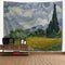 Tapestry Wheat Field Cypresses Tapestry Wall Hanging Home Decor for Living Room Bedroom Dorm Room 80 x 60 inches...
