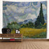 Tapestry Wheat Field Cypresses Tapestry Wall Hanging Home Decor for Living Room Bedroom Dorm Room 80 x 60 inches...