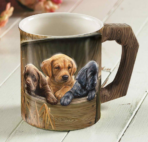 Wild Wings All Hands on Deck - Labs Coffee Mug by Rosemary Millette...