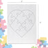 Hygloss Blank Puzzles with Heart Shape - 6" x 8" - Ideal for Valentines - Write, Draw, and Decorate Your Own Jigsaw Puzzle - 6 Puzzles (8 Puzzle P...
