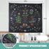 LINICE Nature Moon Phase Wall Hanging, Bohemian Mandala Tapestry Aesthetic Bedroom Decor, Botanical Tapestry Suitable For Bedroom Home Dorm...