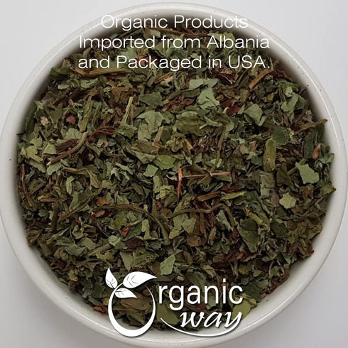 Organic Way Lungwort Dried Leaves (Pulmonaria Officinalis) Cut & Sifted - Herbal Tea | Organic & Kosher Certified | Raw, Vegan, Non GMO & Gluten F...