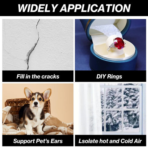 25FT Backer Rod 1/2 Inch Diameter Foam Caulk Concrete Expansion Joint Filler White Saver Weather Strip Seal for Gaps and Joints Concrete Filling (...