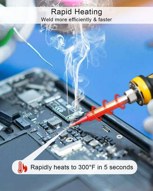 Soldering Iron Station Compatible with Dewalt 20V/18V DCB203 DCB204 DCB205 DCB206 Battery, Portable Cordless Soldering Iron Station Tool for DIY A...