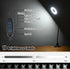 Clamp on Lamp, Desk Lamps, 8W Clip Light, Warm & Daylight & White Light 3 Colors, 10 Dimmable Illumination Modes (Black)...