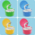 Colorful Denture Bath, Denture Case With Strainer For Soaking Dentures, Retainers, Mouth Guard & Night Guard, Large Denture Cup For a Set Of Full ...