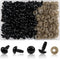 TOAOB 150pcs 9mm Black Plastic Safety Eyes Crafts Safety Eyes with 150pcs Washers for Stuffed Animals Amigurumis Crochet Bears Doll Making...