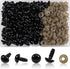 TOAOB 150pcs 9mm Black Plastic Safety Eyes Crafts Safety Eyes with 150pcs Washers for Stuffed Animals Amigurumis Crochet Bears Doll Making...