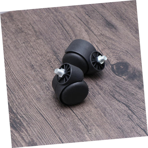 Casters 2 Pcs 2 Wheels for Office Chair Swivel Computer Chair Wheels Wheel with Screw 360 Degree Wheels Replacement Wheelchair Wheels Black PC Whe...