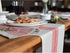 Solino Home Striped Linen Placemats Set of 4-100% Pure Linen Red and Natural Place Mats 14 x 19 Inch for Summer, Fall - Farmhouse...