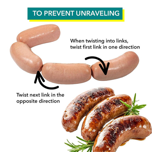 The Sausage Maker® 19mm Collagen Casings For Sausage Making, Edible, Clear, Smoked Beef Collagen Sticks, 3/4” Diameter Snack Stick Casings, 148 Fe...