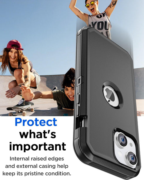 AICase for iPhone 14 Case/iPhone 13 Case,Heavy Duty Drop Protection Full Body Rugged Shockproof Military Protective Tough Durable Cover for iPhone...