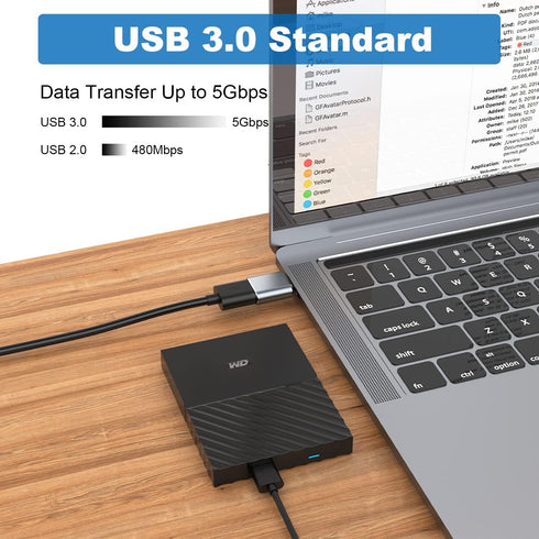 AreMe USB C Adapter (6 Pack), USB A Male to USB C Male, USB 3.0 Male to USB C Female, USB Type-C Male to USB 3.0 Female Converter Connector (Grey)...