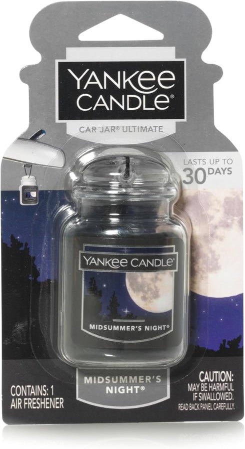 Yankee Candle Car Jar Ultimate, Midsummer's Night, 0.96 OZ (Pack of 3)...