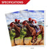 Anley Double Sided Premium Garden Flag, Derby Horse Race Welcome Spring Summer Decorative Garden Flags for Home Decor - Weather Resistant & Double...
