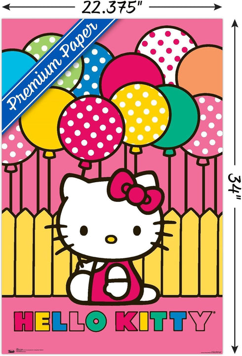 Trends International Hello Kitty - Mimmy Wall Poster, 22.375" x 34", Premium Poster & Clip Bundle...