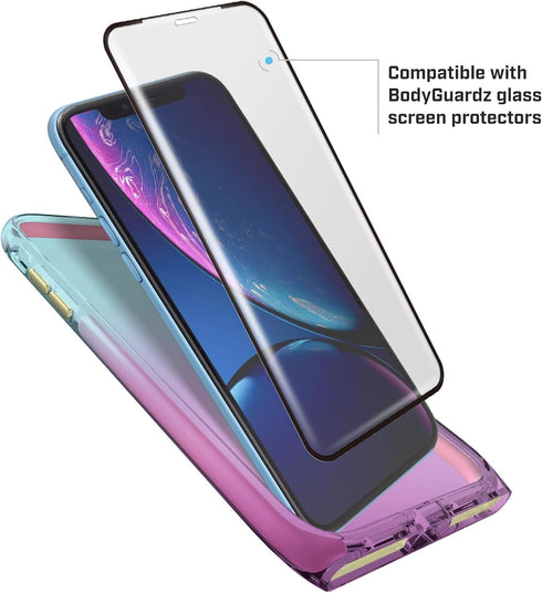 BodyGuardz - Harmony Case for Apple iPhone Xr (Blue/Violet), Extreme Impact and Scratch Protection for iPhone Xr (Unicorn)...