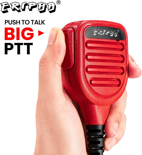 Speaker Microphone Shoulder Waterproof IP56 Compatible with Kenwood Two Way Radio with 3.5mm Jack (1 pcs)...