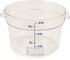Carlisle FoodService Products Storplus Round Food Storage Container with Stackable Design for Catering, Buffets, Restaurants, Polycarbonate (Pc), ...