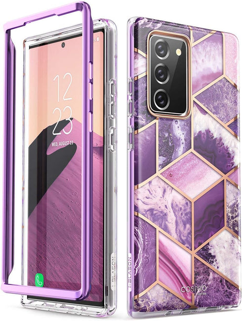 i-Blason Cosmo Series Case Designed for Galaxy Note 20 5G 6.7 inch (2020 Release), Protective Bumper Marble Design Without Built-in Screen Protect...