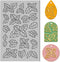 CHGCRAFT Rubber Polymer Clay Texture Sheet Leaf Clay Stamp Sheet for Crafts for DIY Clay Jewelry and Earrings Making Clay Mat...