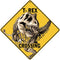 CROSSWALKS T-Rex Crossing 12" X 12" Aluminum Sign (X310)...