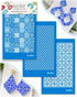 KEOKER Tile Silk Screen Polymer Clay, 3PCS Tile Silk Screen for Polymer Clay, Tile Silk Screen Stencils for Polymer Clay, Tile Pattern Polymer Cla...