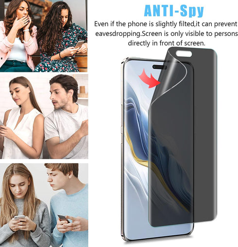 [2 Pack for ASUS ROG Phone 8 Pro/Phone 8 Privacy Screen Protector, 9H Anti Spy Private Tempered Glass Film, Anti-Scratch, Case Friendly....