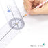 Sana-Vita Plastic Spinal Goniometer Physical Therapy Range of Motion Measurement Tool 360 Degree 2pcs...