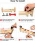 Xximuim Paracord Jig Bracelet Maker Wood Jig Bracelet Maker U Shape Clear Scale Bracelet with 2 Clamp DIY Hand Knitting Bracelet Jig Bracelet Brai...