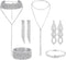 MTLEE 6 Pieces Women Crystal Jewelry Set Rhinestone Layered Choker Necklaces Long Tassel Necklaces Crystal Bracelet Cuff Bangles Diamond Tassel Da...