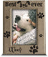 BELLA BUSTA - Best Dog Ever - Engraved Leather Picture Frame-Christmas, Birthday Keepsake for Dog Lover- Beloved canine-Furry Friend(5x7 Vertical)...