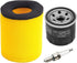Air Filter 13780-03G00 Oil Filter 1651003G00 with Spark Plug Replacement for Suzuki Eiger 400 LTA400 2x4 / LTA400F 4x4 Auto 2003-2007,King Quad 40...