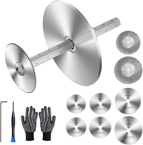 Inside Pipe Cutter for PVC Pipe Cutter Tool-With Scale Adjustable Depth Gauge, 6pcs Saw Tooth Blades with 0.32in Hex Key Shaft for PVC and Plastic...