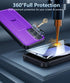FNTCASE for Samsung Galaxy S23-FE Case: Military Grade Drop & Shock Protection Cell Phone Cover with Kickstand | Heavy Duty Rugged Phonecase Prote...