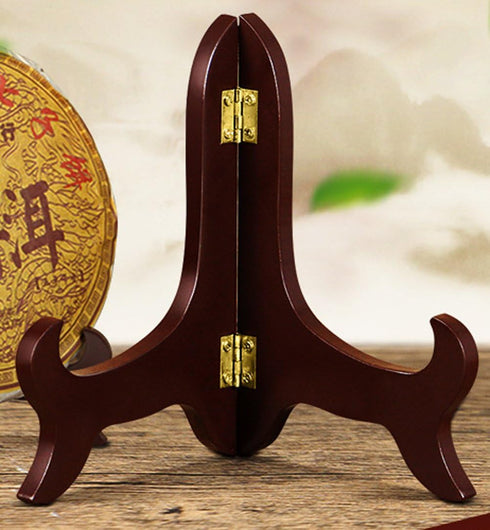 2 PCS Wood Easels Wooden Plate Stand Folding Display Stands, 5 Inch...